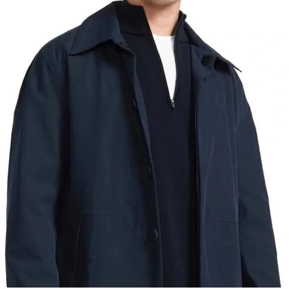 Brady Jacket Mens Tunnel Trench Coat - Sapphire Blue SIze L - Picture 4 of 9